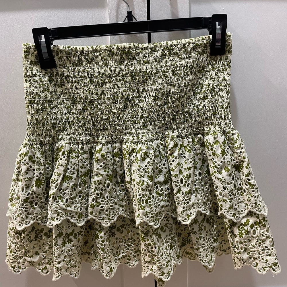 Zara printed mini skirt